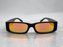 Classic Hardcore Biker Gangster Style LOCS SUNGLASSES Large Thick Black Frame - Gold Lens 91320