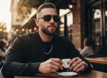 Classy Elegant Luxury Hip Hop Rapper Style SUNGLASSES Black Frame - Black Cross & Fleur De Lis 27774