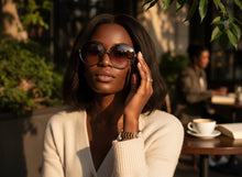 Oversized Classic Vintage Retro Style SUNGLASSES X-Large Round Gray Frame 15032