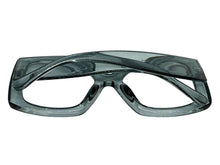 Oversized Classic Vintage Retro Style Clear Lens EYEGLASSES Thick Square Gray Frame 81218