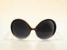 Oversized Exaggerated Vintage Retro Style SUNGLASSES Large Round Brown Frame 7152
