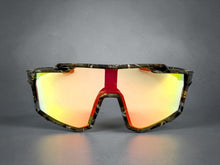 Military Tactical Hunting Fishing Wrap Around Safety SUNGLASSES Camouflage Frame - Gold Lens CAMO3