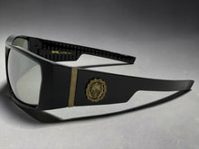 Classic Hardcore Gangster Biker Style Choppers SUNGLASSES Thick Black Frame - Silver Lens 6786