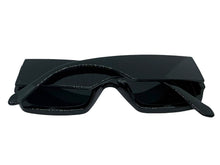 Classic Hardcore Biker Gangster Style SUNGLASSES Large Thick Black Frame - Dark Lens B0335