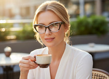 Classic Elegant Vintage Retro Cat Eye Style READING GLASSES READERS Black Frame +2.50