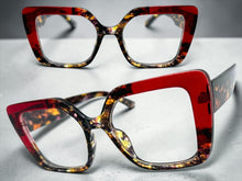 Oversized Vintage Retro Cat Eye Style Clear Lens EYEGLASSES Large Optical Frame 13096