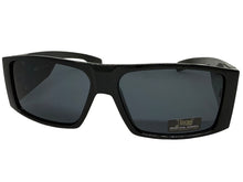 Classic Hardcore Biker Gangster Style LOCS SUNGLASSES Large Thick Black Frame - Dark Lens 91337