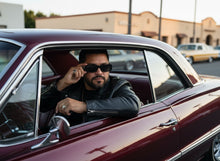 Classic Hardcore Biker Gangster Style LOCS SUNGLASSES Large Thick Black Frame - Dark Lens 91320