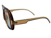 Exaggerated Classic Vintage Retro Style SUNGLASSES Brown Frame - Ombre Lens 2465