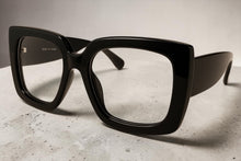Oversized Classic Vintage Retro Style Clear Lens EYEGLASSES Thick Square Black Frame 81218