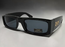 Classic Hardcore Biker Gangster Style LOCS SUNGLASSES Large Thick Black Frame - Dark Lens 91335