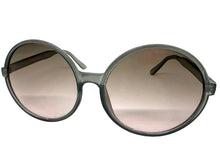 Oversized Classic Vintage Retro Style SUNGLASSES X-Large Round Gray Frame 15032