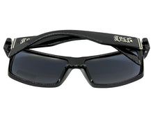 Classic Hardcore Biker Gangster Style LOCS SUNGLASSES Large Black Frame - Dark Lens 91189
