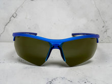 Classic Sporty Wrap Around Fishing Cycling POLARIZED Lens SUNGLASSES Semi Rimless Blue Frame 5124