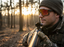 Military Tactical Hunting Fishing Wrap Around Safety SUNGLASSES Camouflage Frame - Gold Lens CAMO3