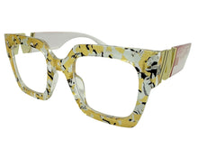 Oversized Exaggerated Funky Artsy Retro Style Clear Lens EYEGLASSES Abstract Optical Frame 69100