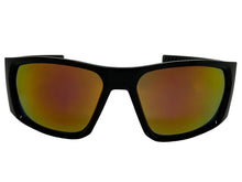 Classic Hardcore Gangster Biker Style Choppers SUNGLASSES Thick Black Frame - Gold Lens 6786