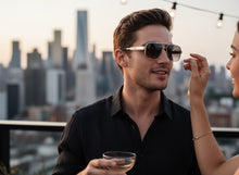 Classic Vintage Retro Luxury Hip Hop Rapper Style SUNGLASSES Square Silver Frame - Gradient Lens E2206