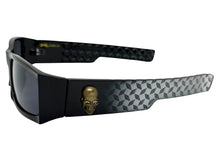 Classic Hardcore Gangster Biker Style Choppers SUNGLASSES Thick Black Frame - Dark Lens 6785