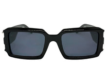 Classic Hardcore Biker Gangster Style LOCS SUNGLASSES Large Thick Black Frame - Dark Lens 91336
