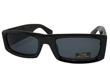 Classic Hardcore Biker Gangster Style LOCS SUNGLASSES Large Thick Black Frame - Dark Lens 91335