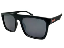 Classic Sporty Driving Fishing Biker SUNGLASSES Large Square Black Frame - Dark Lens E2183