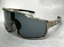 Military Tactical Hunting Fishing Wrap Around Safety SUNGLASSES Large Camouflage Frame - Dark Lens CAMO3