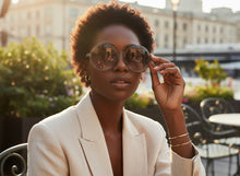 Oversized Classic Vintage Retro Style SUNGLASSES X-Large Round Gray Frame 15032