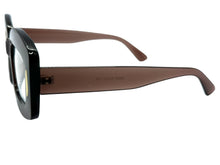 Classy Elegant Modern Retro Style Clear Lens EYEGLASSES Thick Brown Optical Frame 24020
