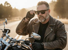 Classic Sporty Hardcore Biker Style SUNGLASSES Square Black Frame Ideal for Big Heads 540987