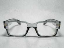 Classic Vintage Retro Style Clear Lens EYEGLASSES Thick Square Gray Frame 35009
