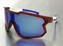Oversized Sporty Wrap Around Style SUNGLASSES Large Red Patriotic USA Flag Frame 3737