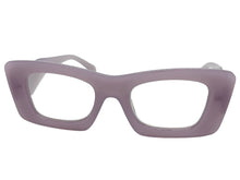 Exaggerated Classic Vintage RETRO Cat Eye Style READING GLASSES READERS Purple Frame - Lens Strength +1.75