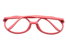 Oversized Vintage Retro Style Clear Lens EYEGLASSES X-Large Round Pink Frame 15032