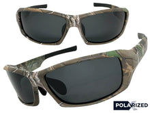 Military Tactical Hunting Fishing Wrap Around Safety POLARIZED SUNGLASSES Camouflage Frame - Dark Lens CAMO2
