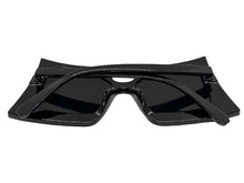 Oversized Exaggerated Vintage Retro Style SUNGLASSES Large Black Frame - Dark Lens 1091