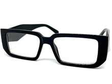 Classy Modern Contemporary Style Clear Lens EYEGLASSES Thick Black Frame 81254