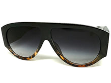 Oversized Classic Vintage Retro Style SUNGLASSES Large Super Thick Black & Tortoise Frame 15013