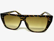 Classic Vintage Retro Style SUNGLASSES Square Tortoise Frame - Light Gradient Tint 1876