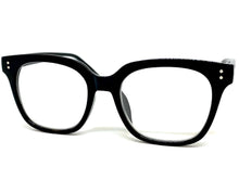 Classic Vintage Retro Style READING GLASSES READERS Black Frame Lens Strength +1.75