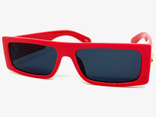 Classic Luxury Retro Hip Hop Style SUNGLASSES Red Frame Dark Lens 30421