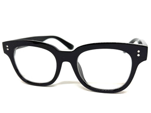 Classic Vintage Retro Style Clear Lens Blue Light Block Computer EYEGLASSES Black Frame I135