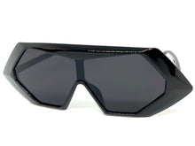 Exaggerated Modern Retro Futuristic Style SUNGLASSES Funky Black Frame 80678