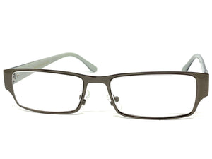 Classy Contemporary Modern Style Clear Lens EYEGLASSES Gunmetal Fashion Frame 1215