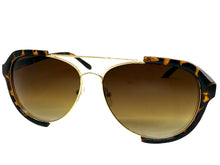 Classic Vintage Retro Aviator Style SUNGLASSES Tortoise & Gold Frame 1694