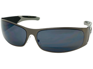 Classic Contemporary Modern Wrap Style SUNGLASSES Sleek Gunmetal Frame 3727