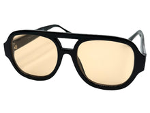 Classic Vintage Retro Style SUNGLASSES Large Thick Black Acetate Frame C005