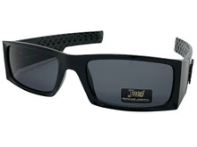 Classic Hardcore Biker Gangster Style LOCS SUNGLASSES Black Frame Dark Lens 91167