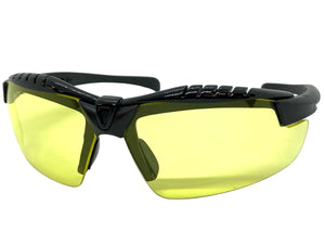 Motorcycle Biker Day or Night Riding SUNGLASSES Safety Eyewear HD Yellow Lens 5240
