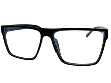 Classy Contemporary Modern Style Clear Lens Blue Light Block Computer EYEGLASSES Black Frame 35004